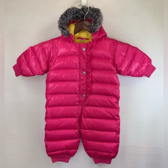 HANNA ANDERSSON OUTDOOR Pink Snowsuit Little
Girls Baby Down Coat 18-24 Months - Picture 1 of 14